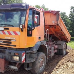 foto 4x4 Iveco 21.5t wywrotka+ syparka plug komunal ZIMA
