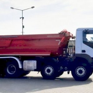 foto 8x4 dumper wana Eur6 nowe opony Iveco AD340T plandeka automat wywrotka